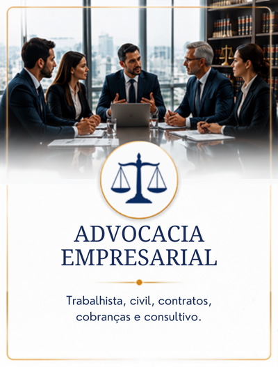 Trabalhista, civil, contratos, cobranças e consultivo.
